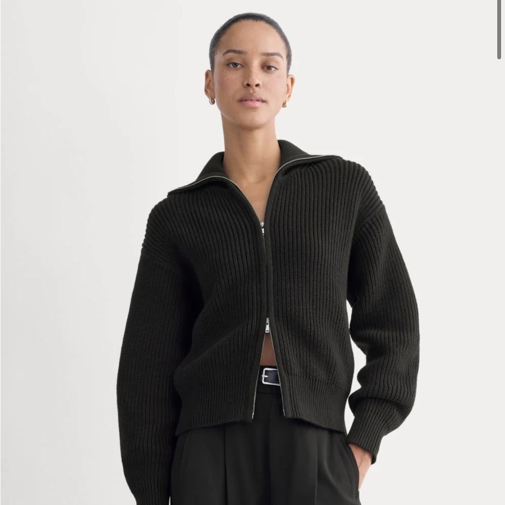 Everlane Full Zip “The Chunky” 100% Cotton Cardigan